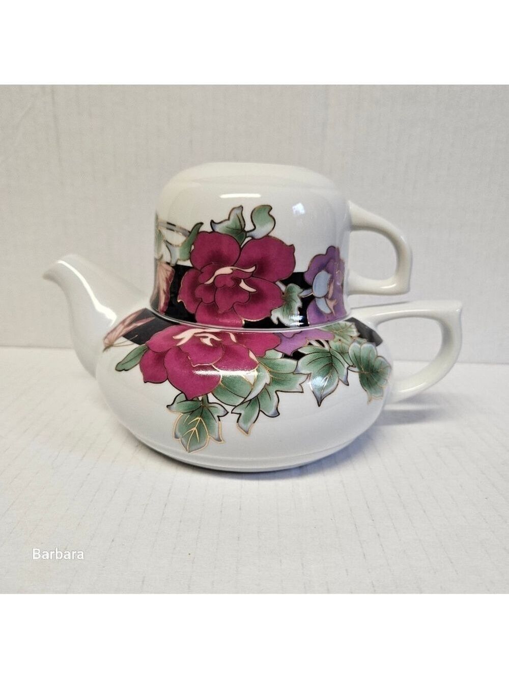 Vintage Bali Collection Stacking Tea-for-One Set